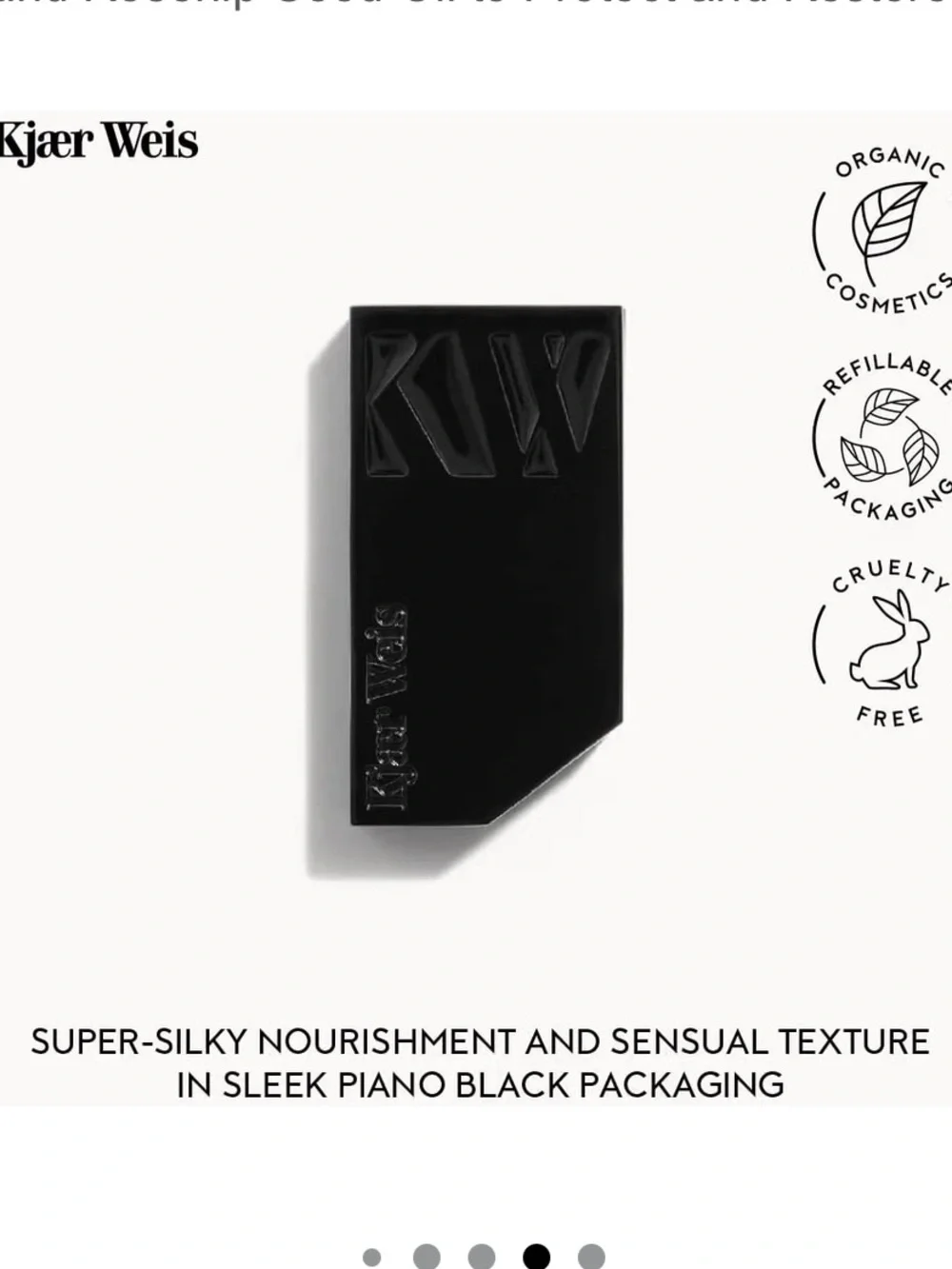 Kjaer Weis Black Iconic Edition Original Lip Balm 3.84ml BRAND NEW/SEALED